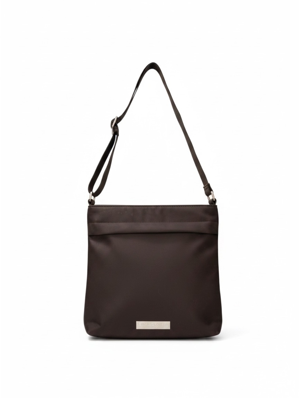 Bvlgari Parfums Black Nylon Crossbody Bag